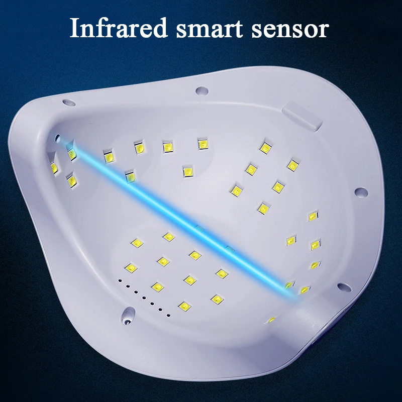 80 Вт профессиональный светодиодный УФ лампа для сушки ногтей Сушилка с