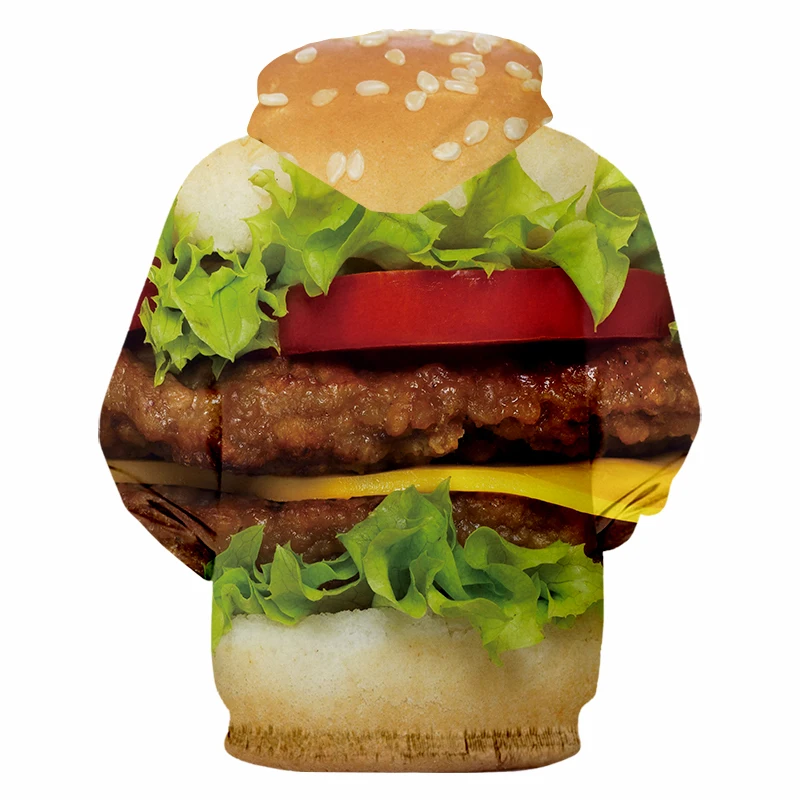 

CJLM Men/Women 3d Print Hamburger Hoodies Men Harajuku Loose Hoodie Sweatshirt Sportwear Spring Fashion Casual Hoody Suppliers