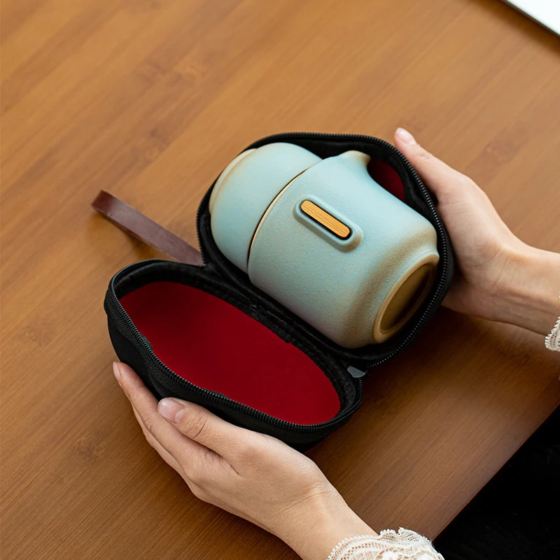 Чайный набор кунг фу для путешествий фарфоровый чайный чайник чайная чашка Gaiwan