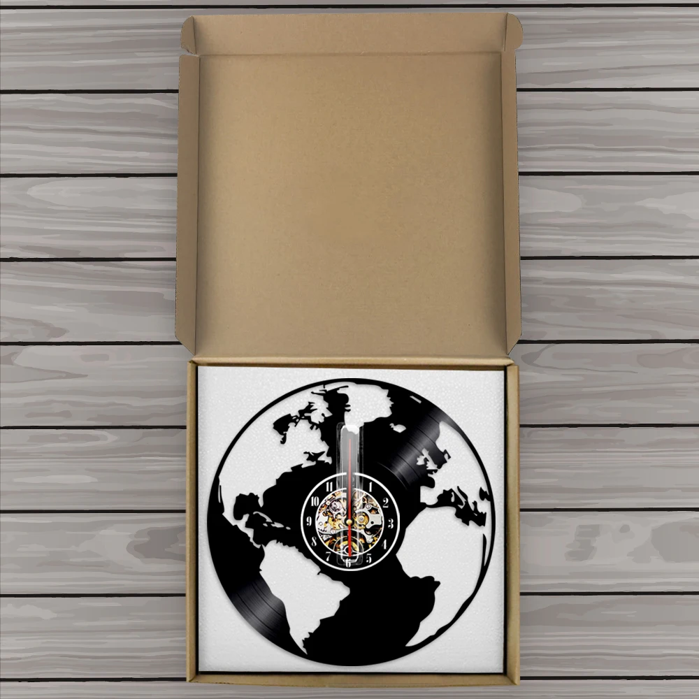 Спасите карту мира на земле настенные часы домашняя стена Фотокарта экологичный