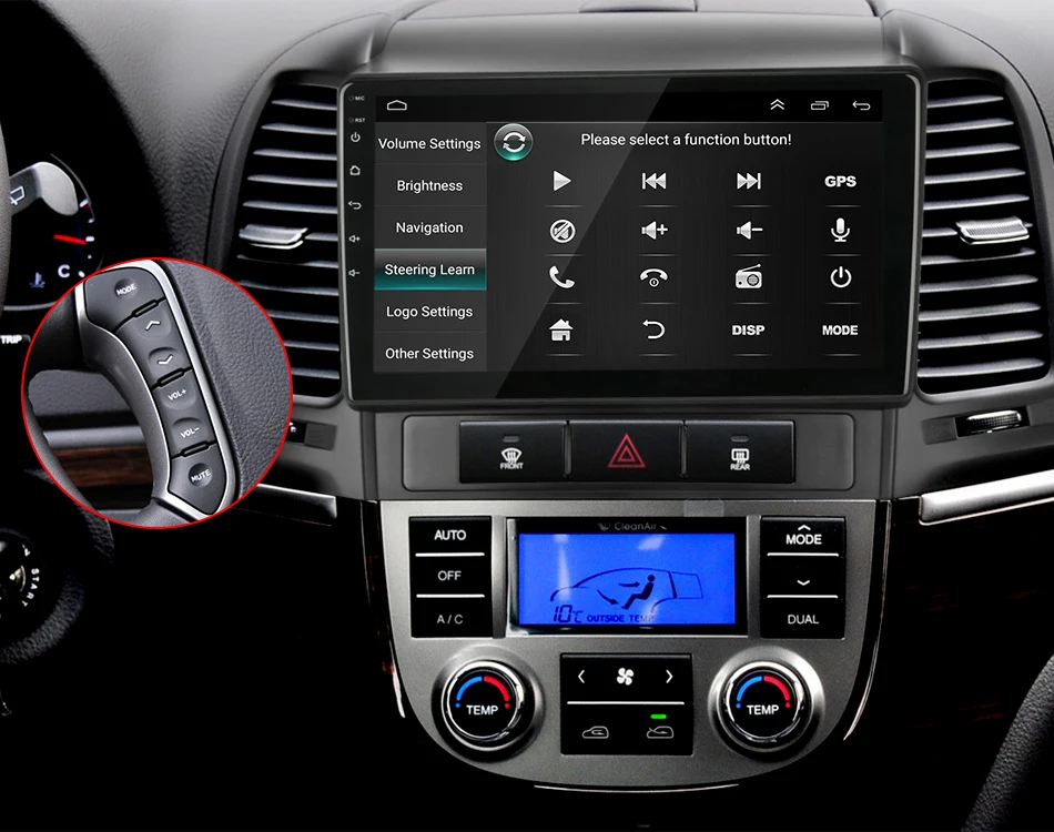 Android 8,1 " 2din Автомагнитола для hyundai Santa Fe 2 2006-2012 2+ 32G RDS DSP Мультимедиа Стерео Аудио плеер gps головное устройство 2 DIN