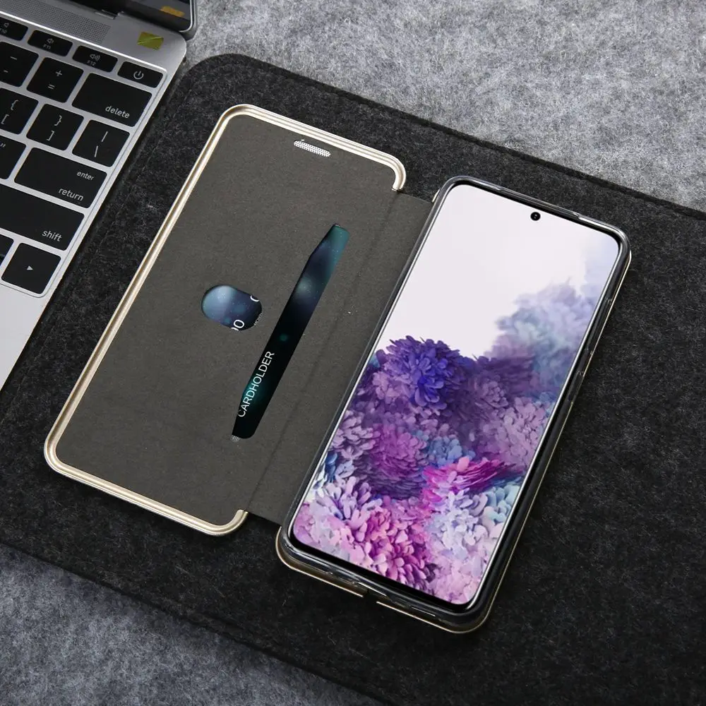 Magnetic Flip Case for Samsung Galaxy S20 FE S21 S22 S23 Ultra S10 S9 S8 Plus S20FE Leather Case Luxury Curved Edge Phone Cover