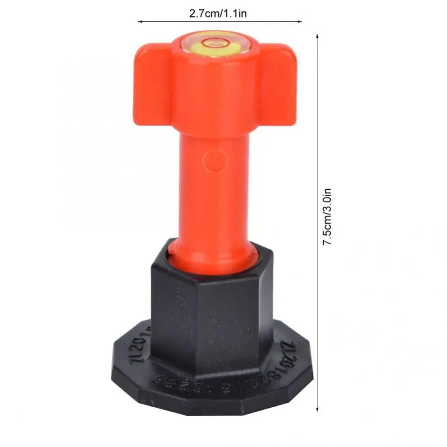 

Construction Tools 24Pcs Tile Leveler Flooring Wall Leveling System Locator Spacer with Balance Bubble Construction
