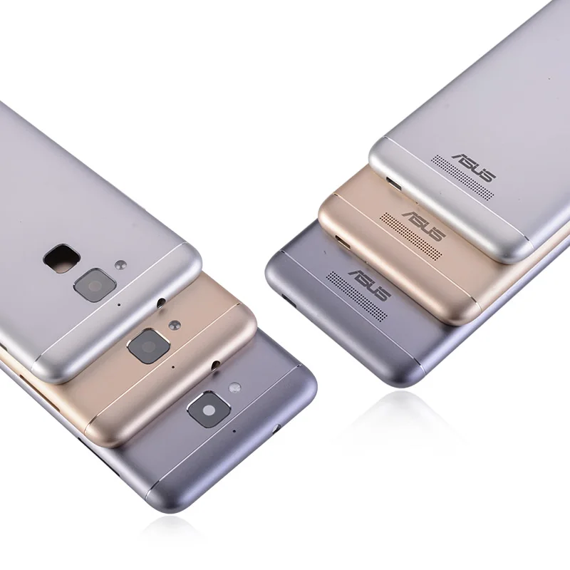Задняя крышка корпуса для ASUS Zenfone 3 Max ZC520TL задняя крышка батарейного отсека задняя дверь чехол Замена с кнопками громкости питания объектив камеры