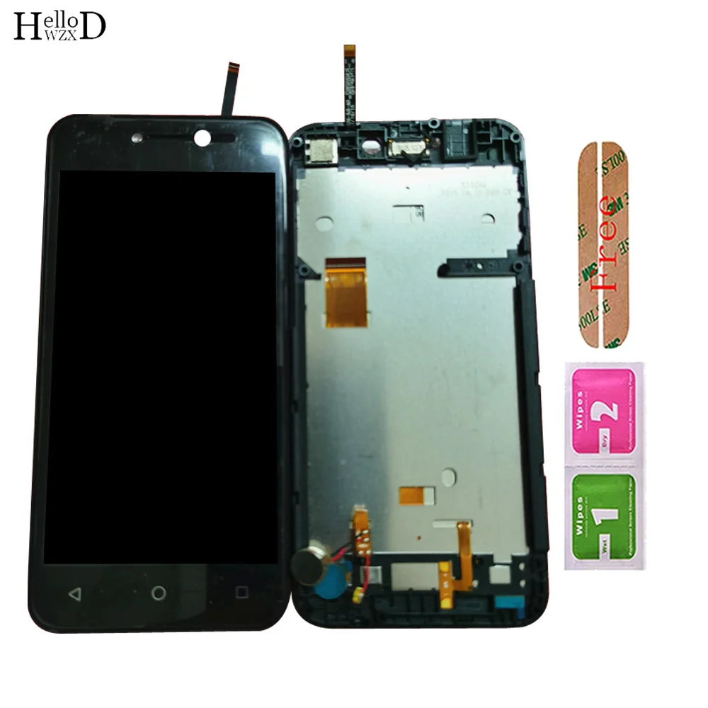 

Mobile LCD Display For Lanix X540 LCDs LCD Display With Touch Screen Lens Sensor Digitizer Panel Front Glass Frame Tools 3M Glue