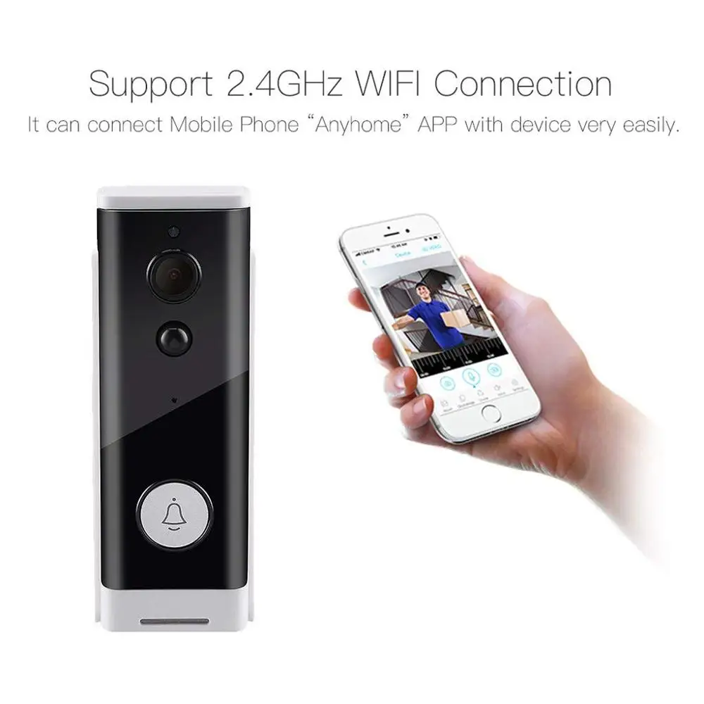 V5 умный дверной звонок видео домофон Интерком IP Wi Fi телефон колокольная камера