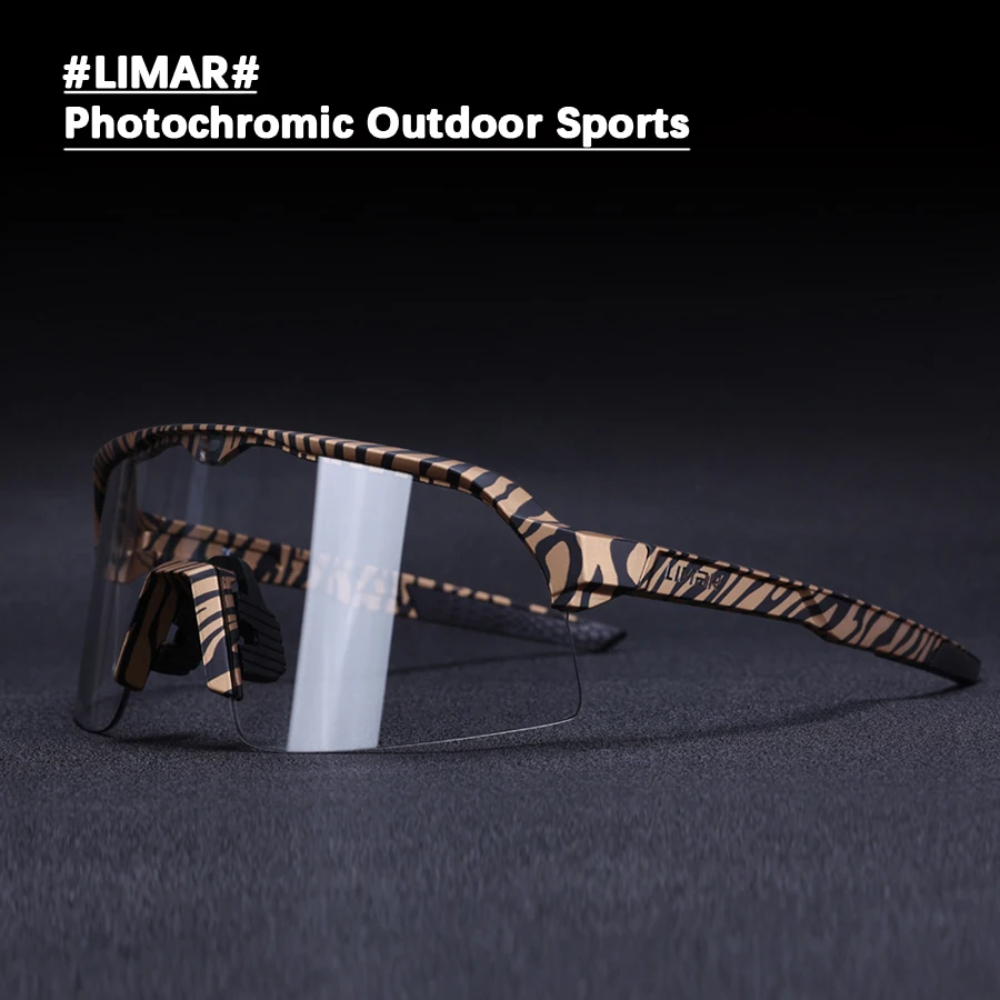 

LIMAR Men Women Photochromic Cycling Sunglasses Goggles Outdoor Sport MTB Road Bike Discoloration Glasses Bicycle Eyewear