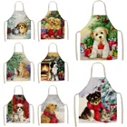 Милые корейские кухонные принадлежности для собак, красивый фартук, черный фартук, кухонные аксессуары, Кухонный Фартук для мужчин