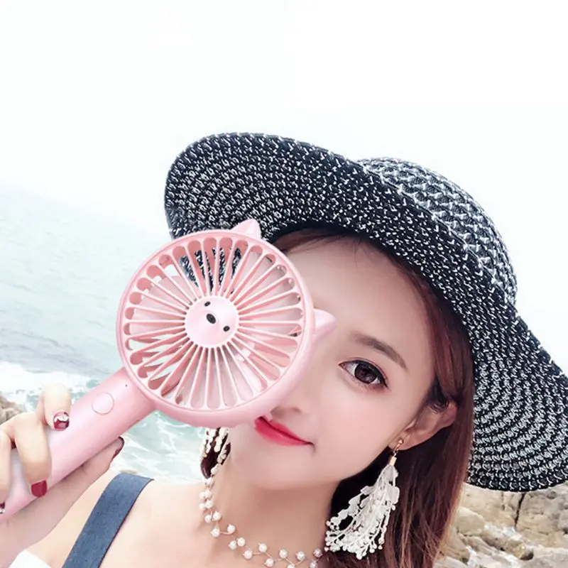 

Mini USB Fan Portable Handheld Rechargeable Handy Air Cooling Fan For Outdoor Home