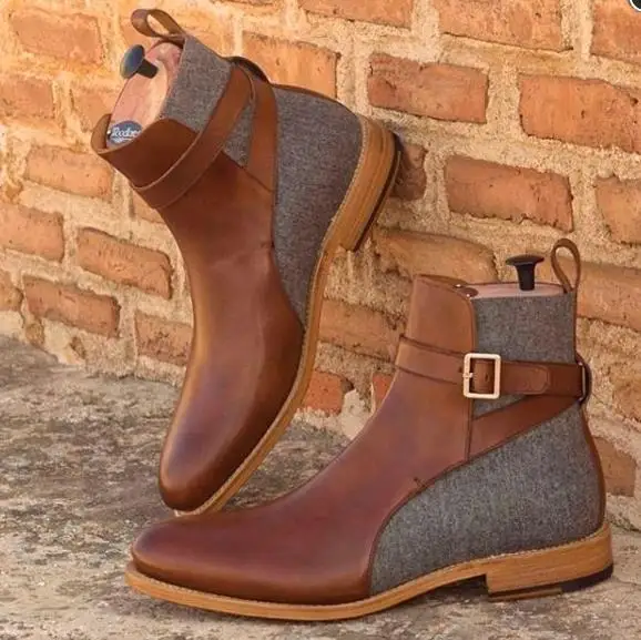 

Модная мужская обувь высокого качества на молнии из искусственной кожи Удобные Модные мужские Ботильоны повседневные мужские ботинки YK487