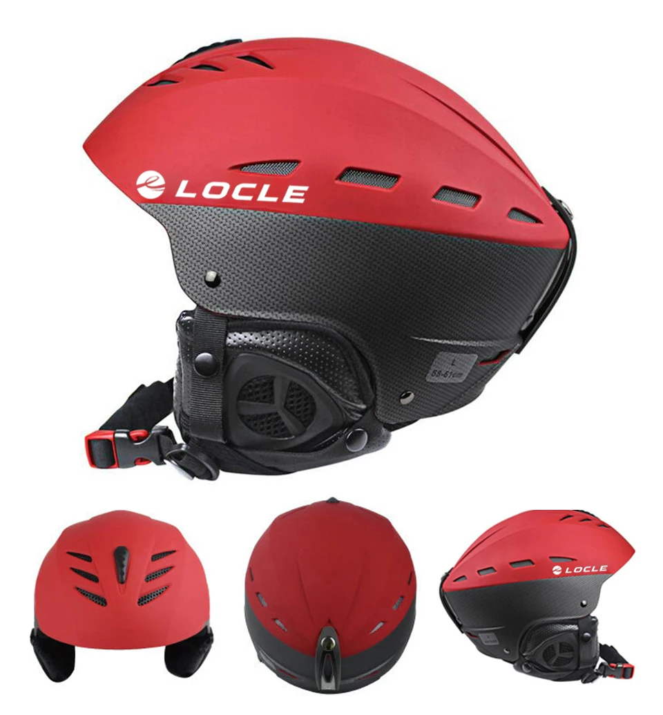 LOCLE профессиональный лыжный шлем ABS+ EPS CE сертификация лыжный шлем для катания на снегу, сноуборде, скейтборде размер 55-61 см