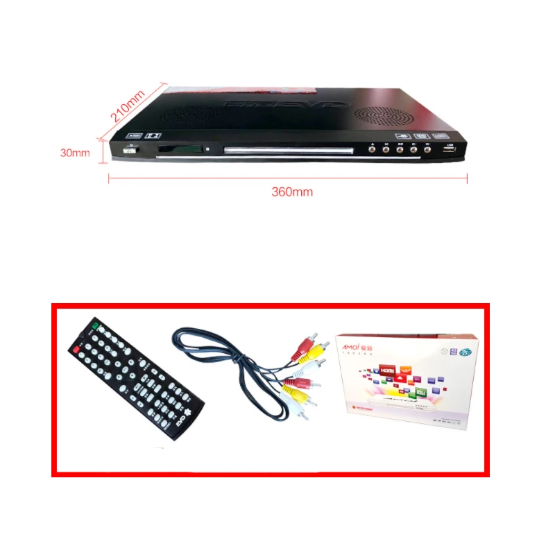 KYYSLB 220V 100 Вт* 2 V5 HD домашний аудио DVD плеер evd, DVD плеер с USB реверберации встроенного двойного Динамик vcd плеер 108 Гц MP3 формат