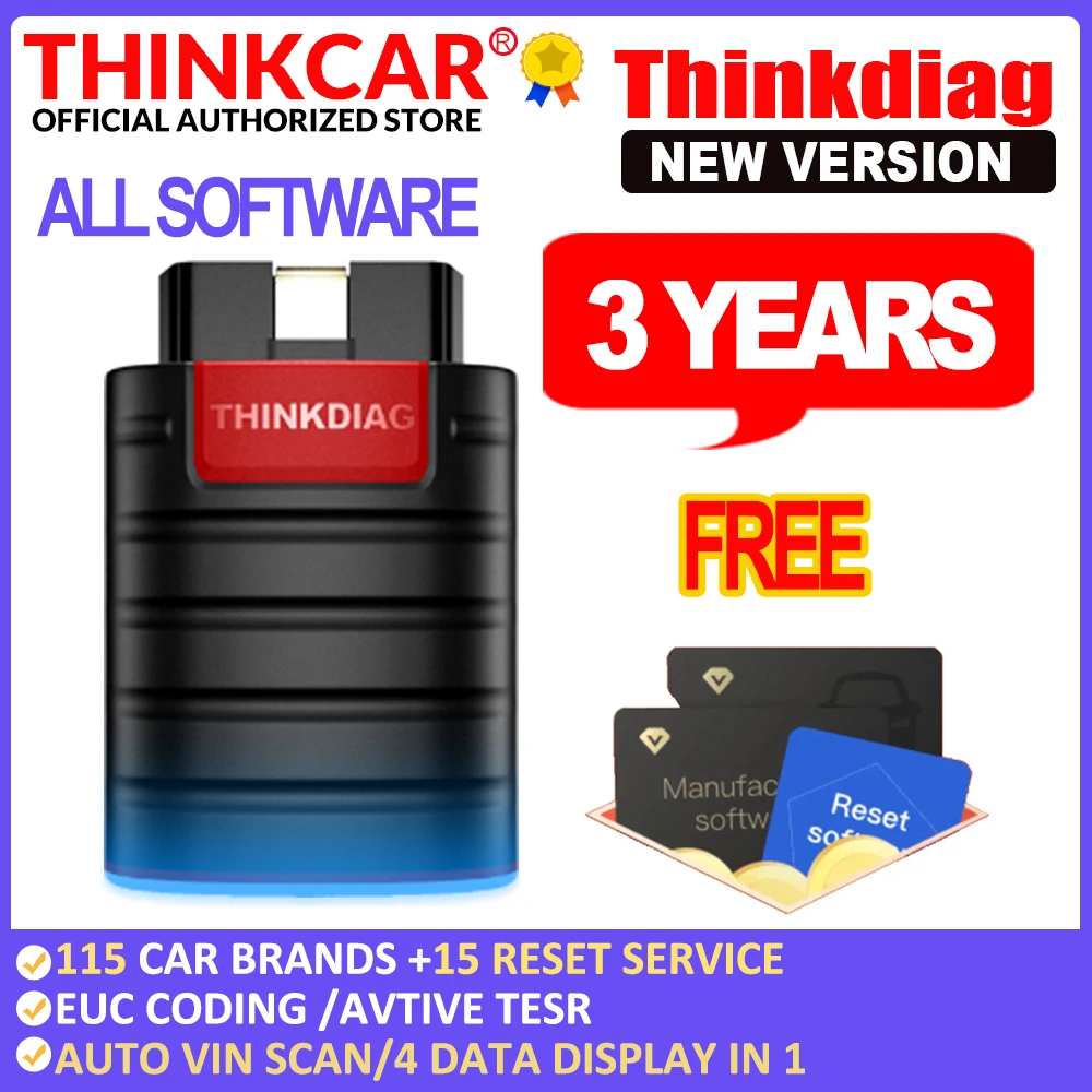 THINKCAR Thinkdiag Новый obd2 сканер диагностические инструменты полная система 16 Сброс 3