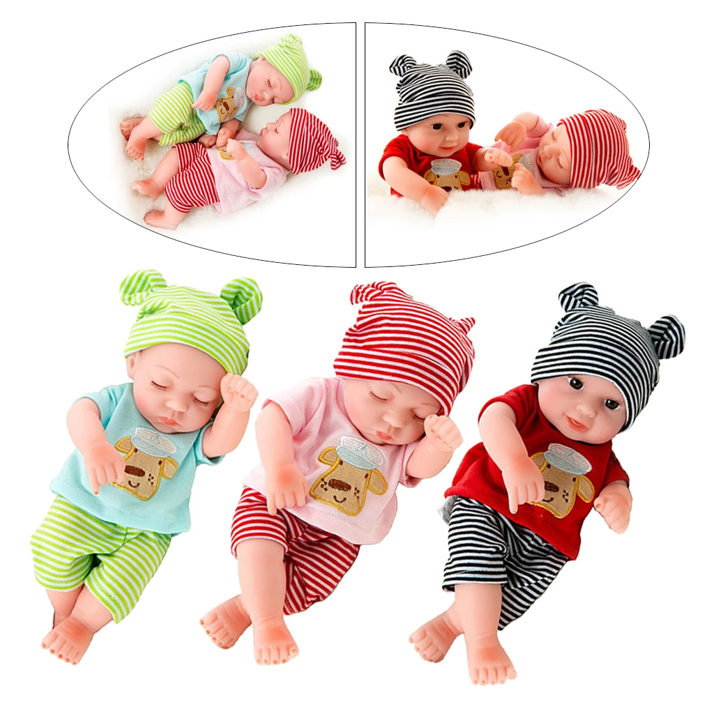 

Reborn Baby Realistic Handmade Soft Vinyl Reborn Dolls, 10 Inch Lifelike Reborn Dolls