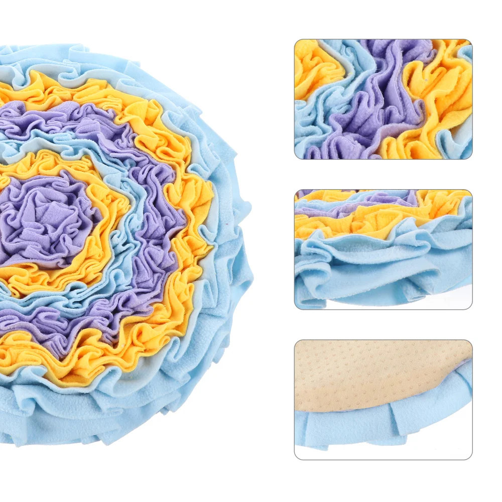 

Dog Feed Training Mat Flower Shaped Sniff Smell Pad Food Feeding Mat Snuffle Mat