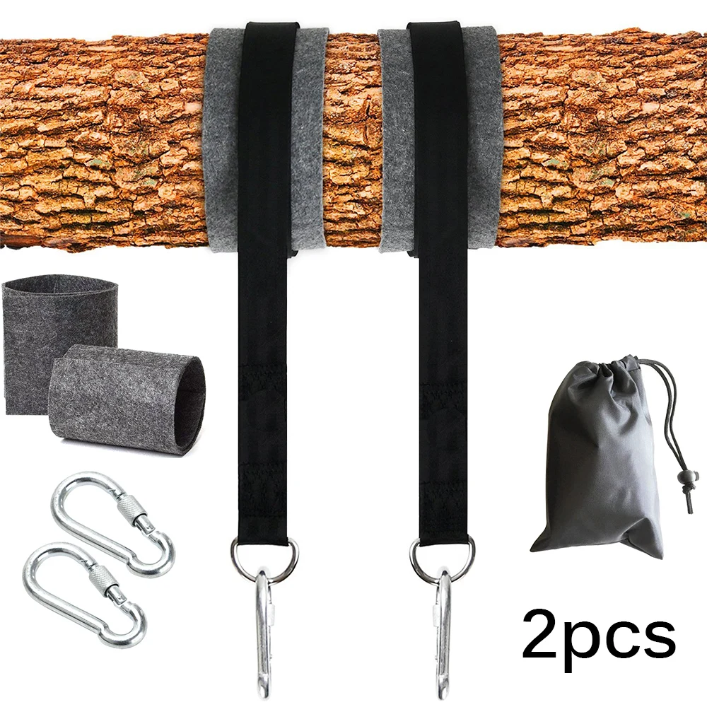 

2Pcs 1.5m Hammock Strap Outdoor Camping Hammock Swing Straps Rope High Strength Load-Bearing Strap Hammock Rope