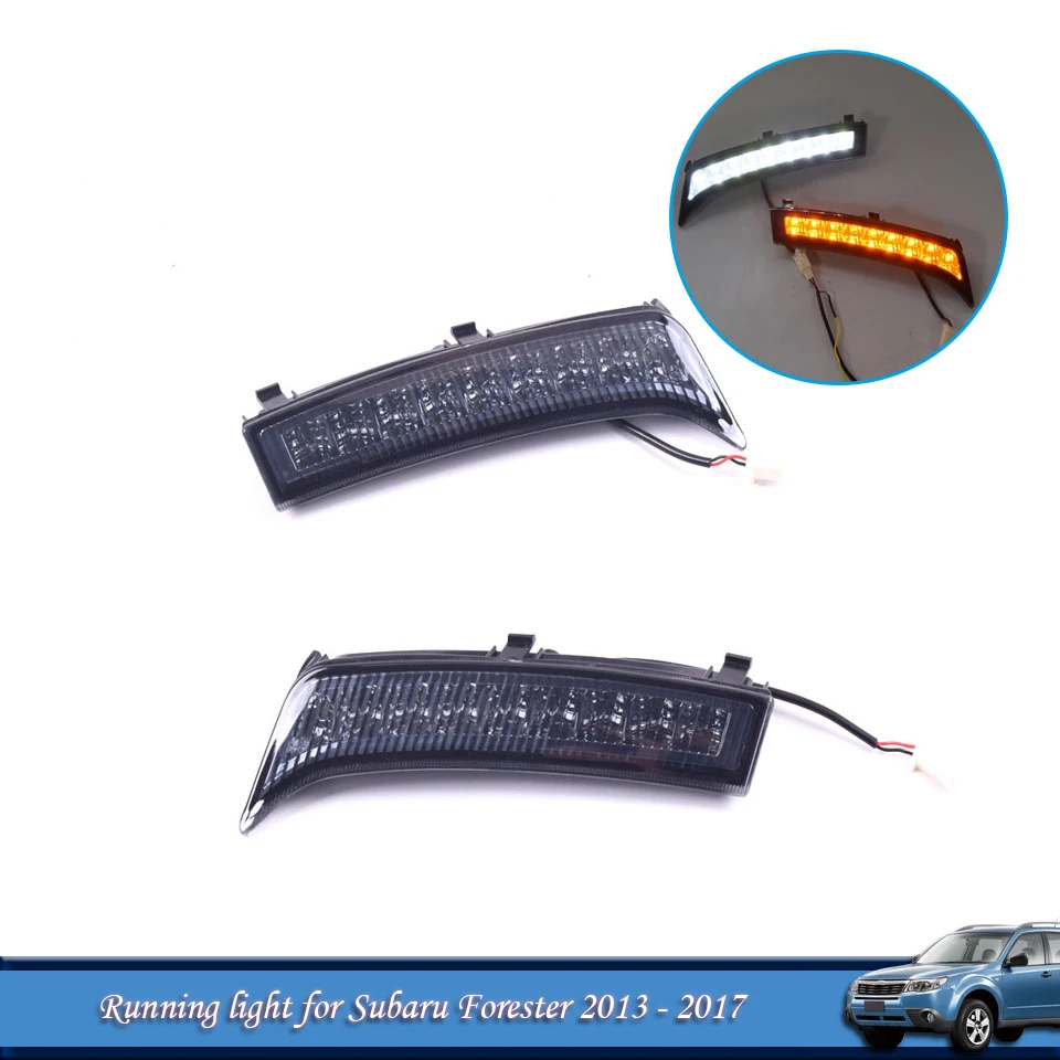 1 пара автомобиля светодиодный DRL Дневной светильник противотуманная фара для