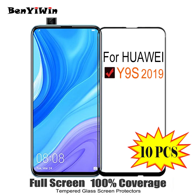 Защитная пленка для экрана из закаленного стекла полное покрытие HUAWEI Y9S 2019 защита