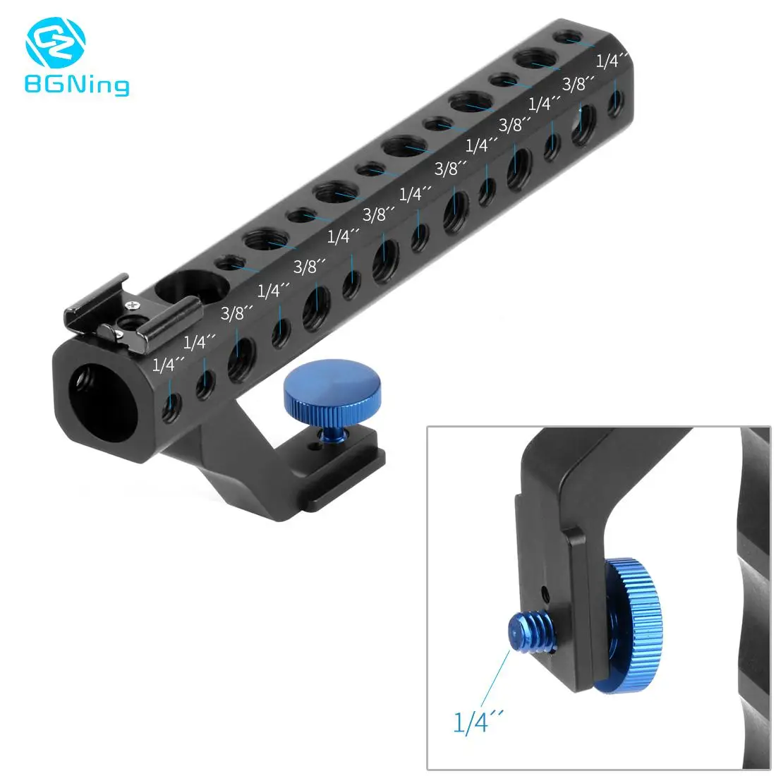 

Быстросъемная Верхняя ручка 28 мм с холодным башмаком 1/4 "3/8" для цифровых зеркальных камер установка низкоугольный снимок для Sony A6500 GH5 G85 A7RIII