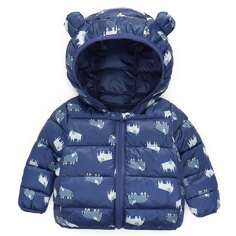 

Детское пальто милая куртка для маленьких девочек 2021 г. Новая Теплая одежда с героями мультфильмов, светильник верхняя одежда для младенцев...