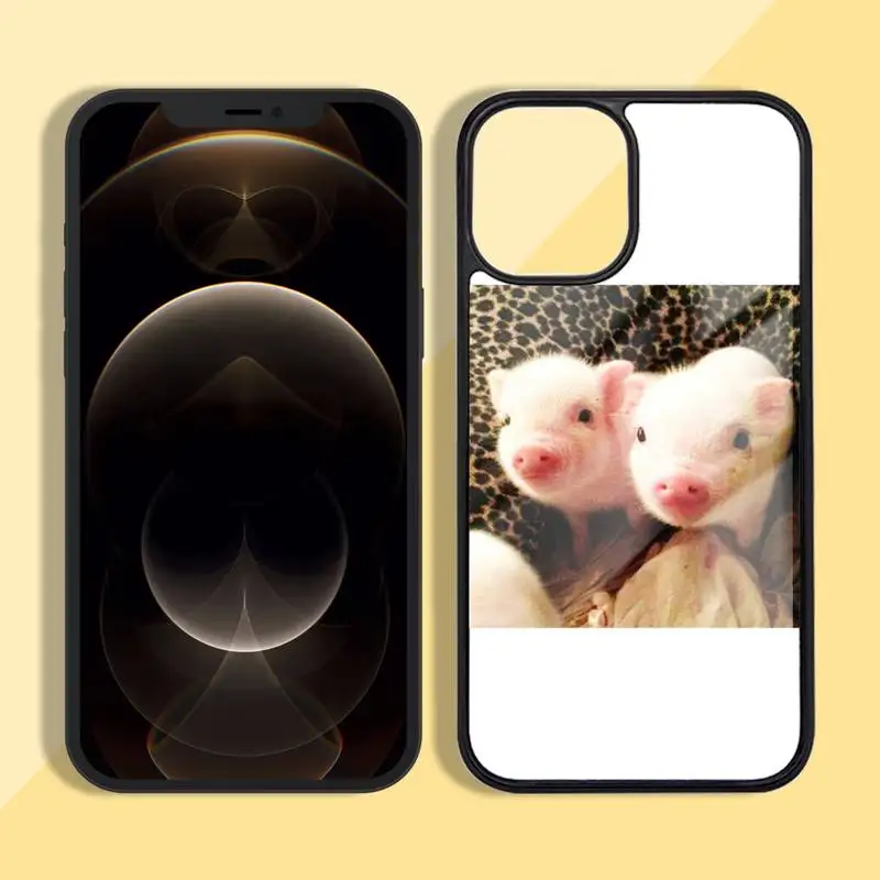 

Funny Cartoon Pig clear Phone Case Silicone TPU+PC For iPhone 11 12 mini Pro MAX 5 6 7 8 Plus Samsung Note20 10 Plus S7 8