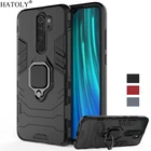 Чехол для Xiaomi Redmi Note 8 Pro, чехол с магнитным кольцом-держателем, противоударный жесткий чехол из поликарбоната и силикона для Xiaomi Redmi Note 8 Pro