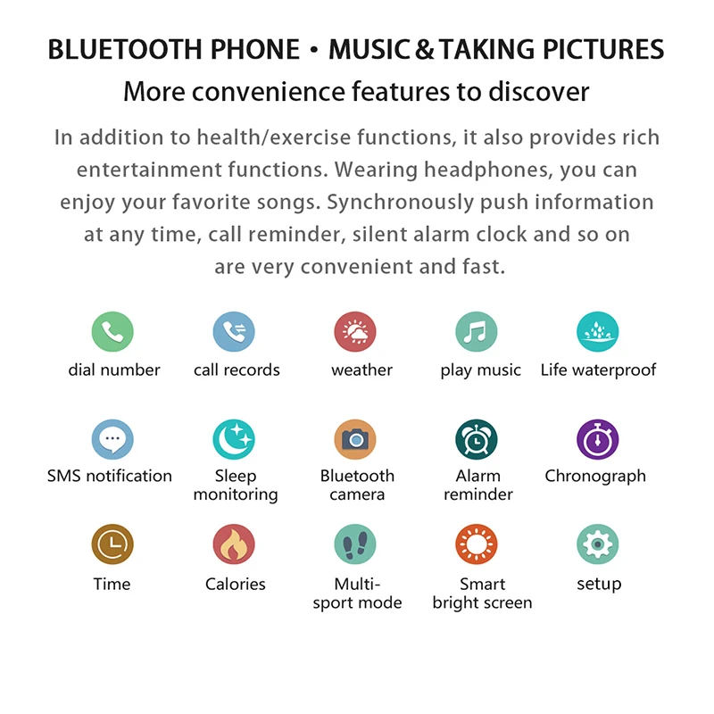 

YUFENG DW35 Smart Watch For Amazfit Pace Smart Watch Bluetooth Music Information Push Heart Rate For Android Phone Redmi 7 IOS