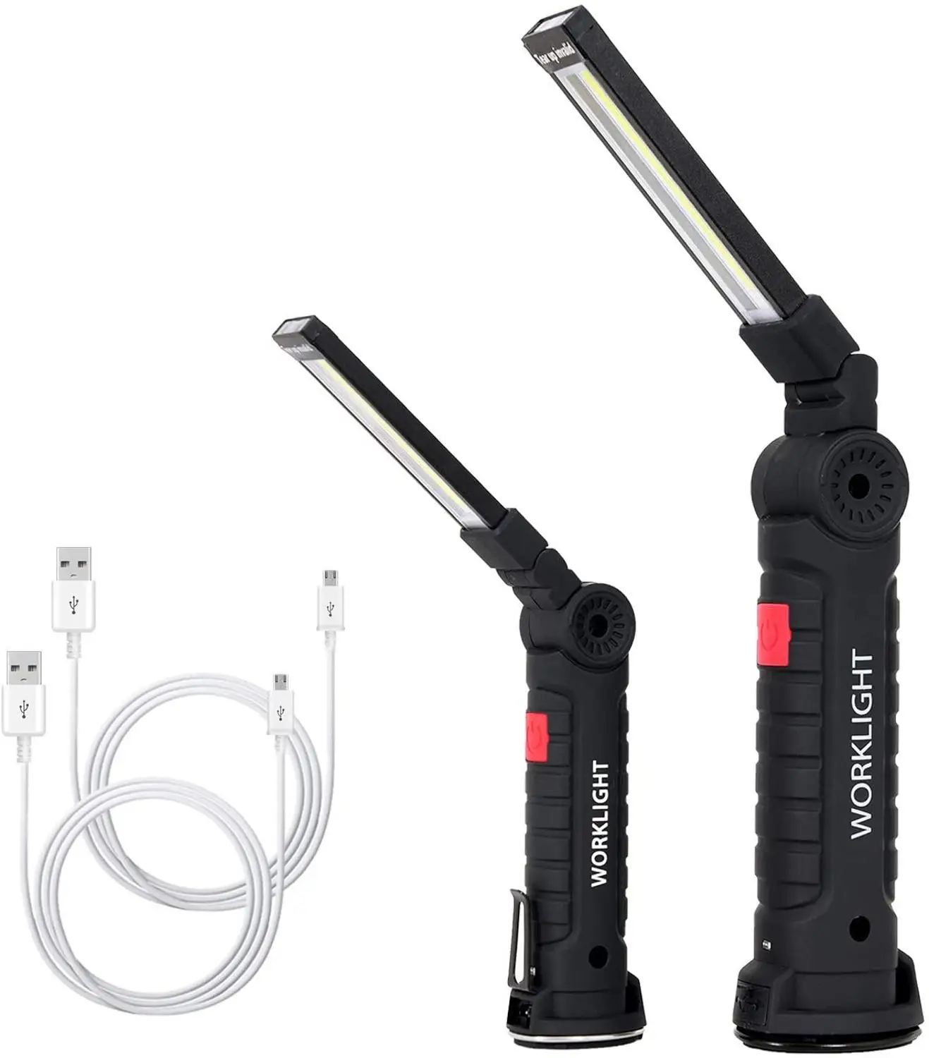 

LEADLY USB Rechargeable COB Light Built-in Battery Set Multi Function Folding Work Light Mangic LED Camping Torch Flashlight