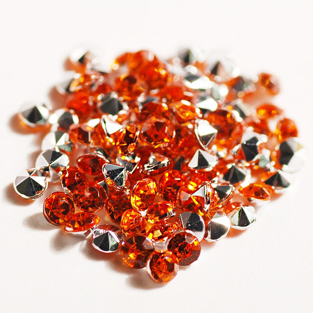 1 5-10 мм несколько размеров 1000 шт. акриловые блестящие стразы s Point Back круглые