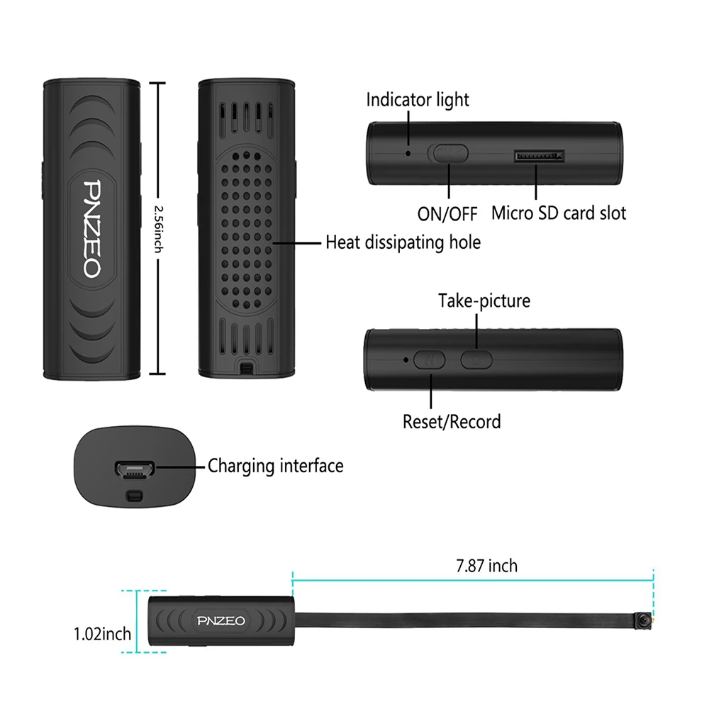 Мини WiFi камера 1080P HD Скрытая безопасности Беспроводная дистанционная P2P