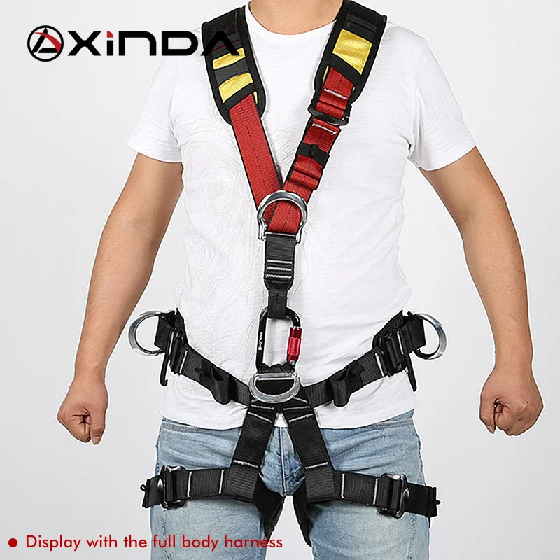 

Xinda support belt for mountaineering rappelling outdoor tree work Climbing The upper body rock climbing harness chest safety