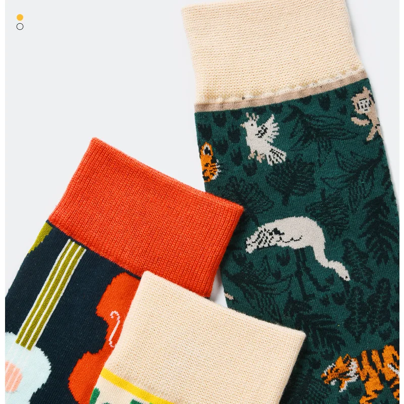 Новый продукт прямые красные длинные носки из сетчатой ткани женские хлопковые