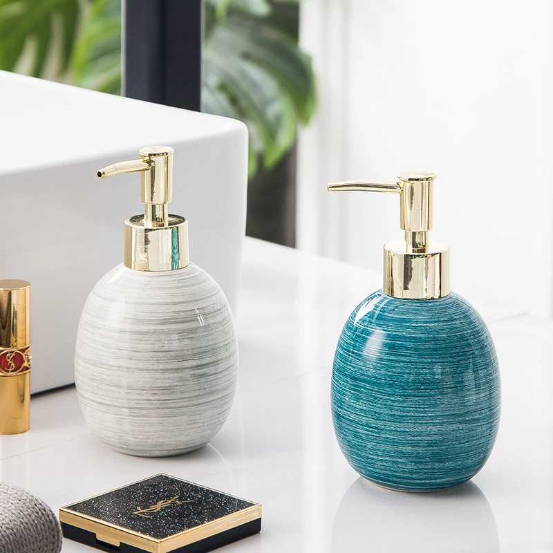 Нордическая керамическая бутылка для лосьона мыла распределитель геля душа