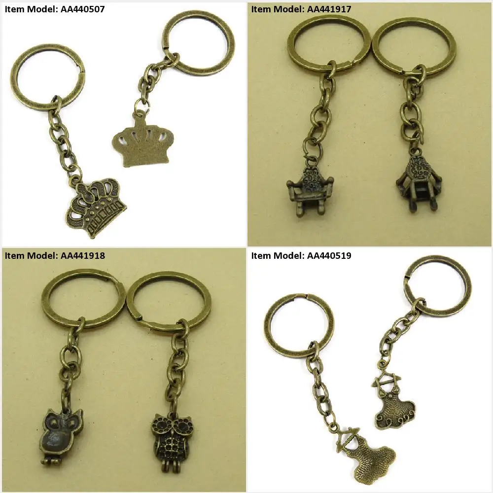 Брелок для ключей Корона кресло стул сова ювелирные изделия делая сумку