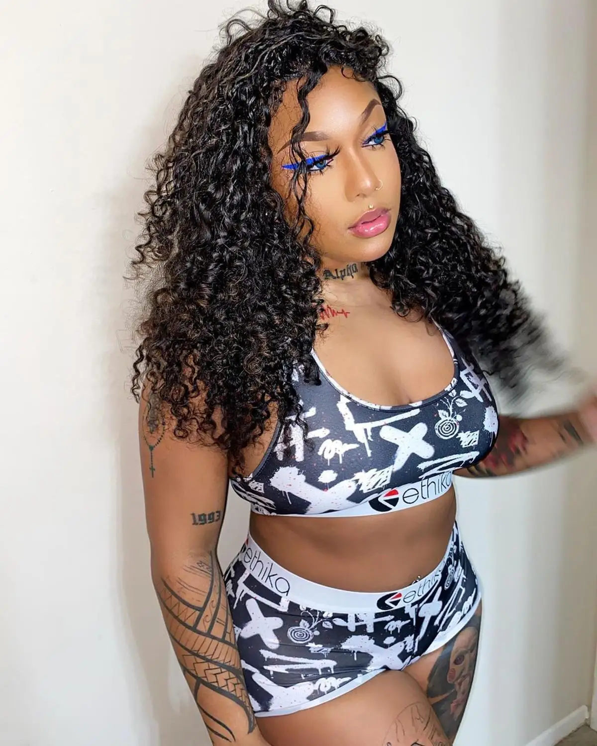 

2020 Ethika Two-Piece Top Skirt Set Sports Leisure Home Summer Clothes Sleeveless Matching Outfits For Women Tracksuit Club