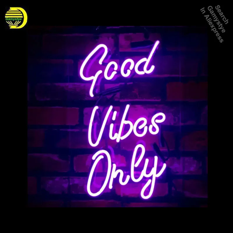 Неоновая вывеска для Good Vibes только неоновая лампочка освещение паба декор отеля