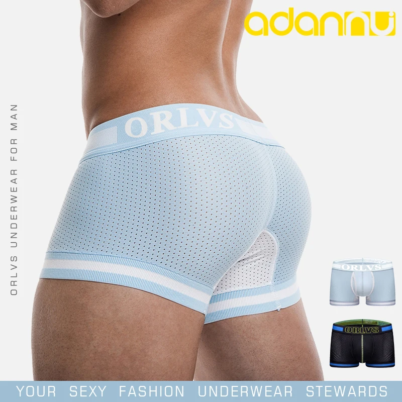 Брендовые сексуальные боксеры для мужчин мужское нижнее белье однотонные шорты