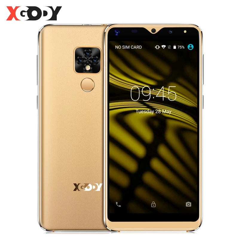 

XGODY Смартфон Android 9.0 5,5 дюймов Маленький экран Face ID Мобильный телефон 1 ГБ 8 ГБ MTK6580 Четырехъядерный 5 МП Mate 20 mini 3G Телефоны смартфоны
