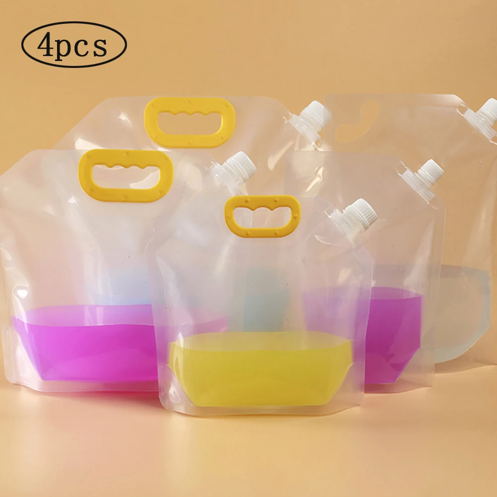 1 5л 4 шт одноразовые питьевые пакеты Питьевая упаковка мешок прозрачный
