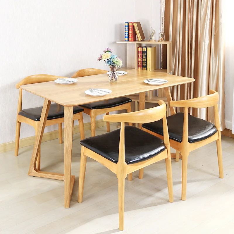 Роговое кресло из цельного дерева Скандинавский современный простой домашний