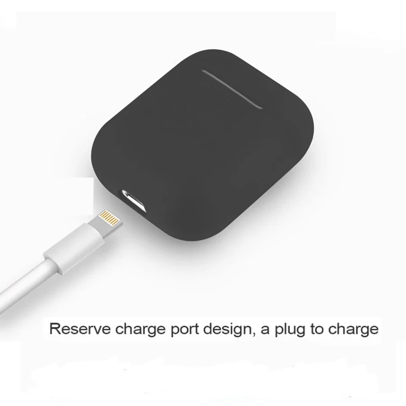 Мини Мягкий силиконовый чехол для Apple Airpods противоударный чехол для Apple гарнитура для Airpods чехол s ультра тонкий Air Pods защитный чехол