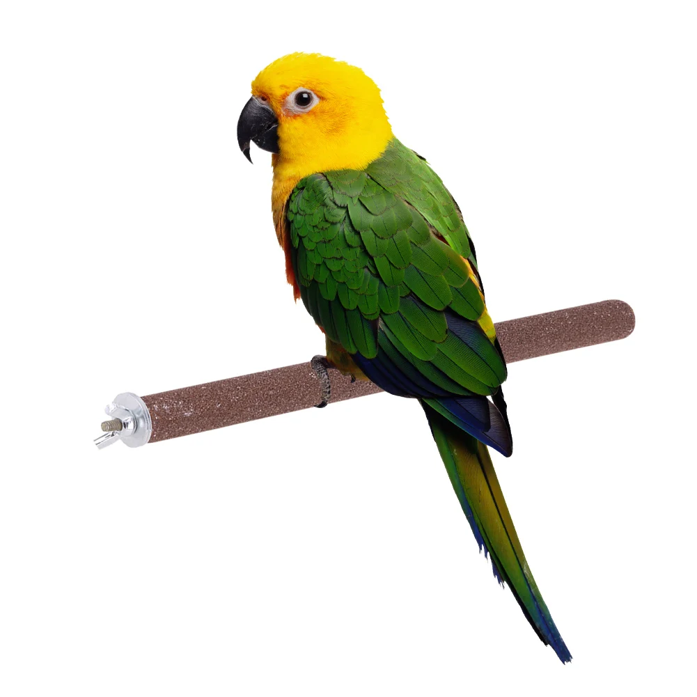 

Parrot Stand Bird Platform Grindstone Sanding Stick Resistance Bite Claws Grinding Cleaning Bird Toys Parrot Supplies