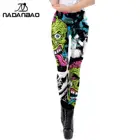 Женские леггинсы с американским флагом, с принтом