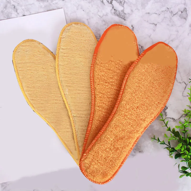 2019 утолщенные Нескользящие плюшевые стельки для обуви унисекс зимние меховые