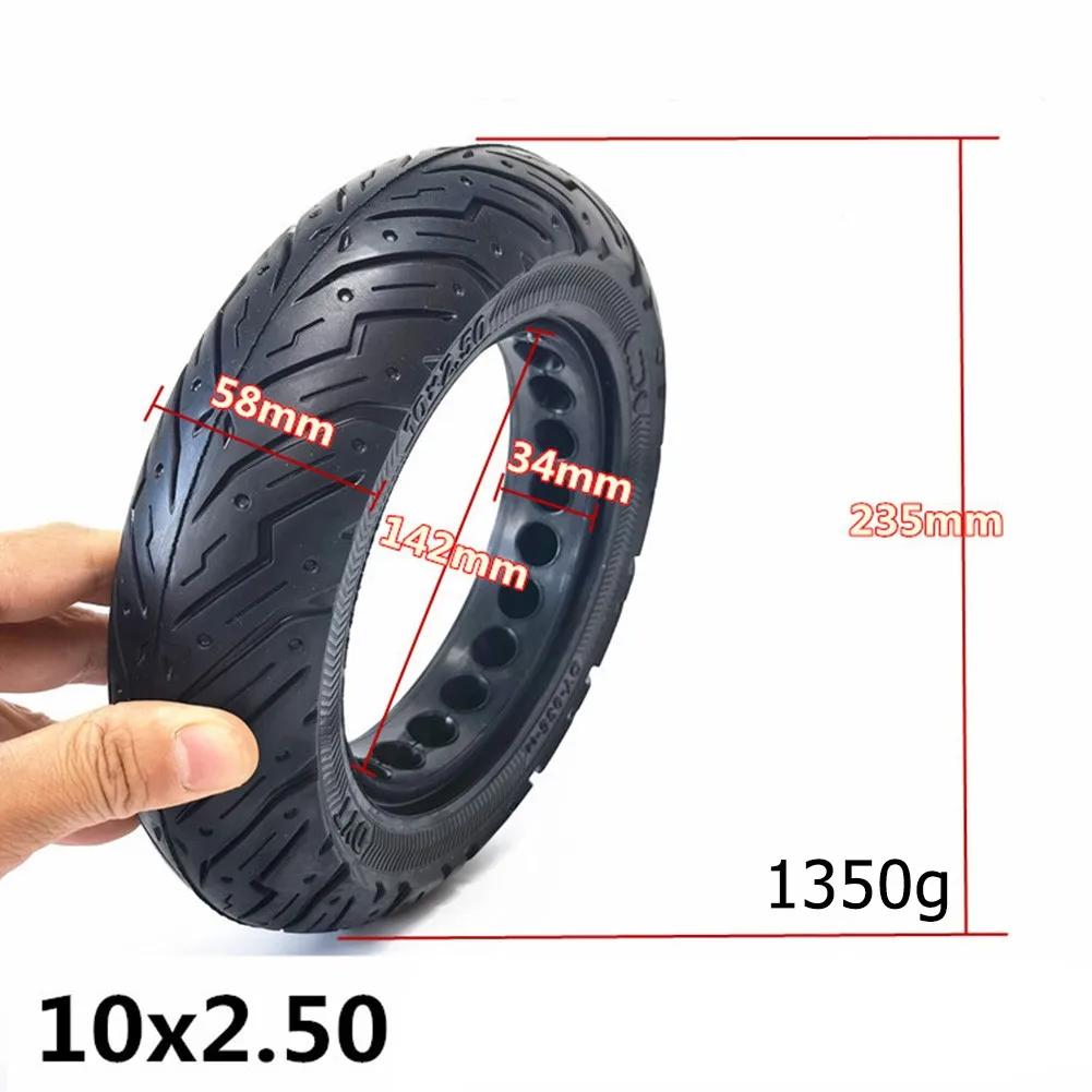 

10 Inch Rubber Solid Tire 10X2.50 10*2.50 Electric Scooter Puncture-proof Tire Lightweight And Wear Resistant Long Service Life