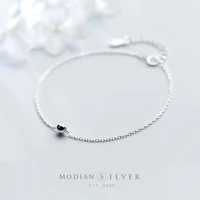 modian 2020 new minimalism beads chain bracelets 925 sterling silver femme fashion design jewelry bijoux for girl women gifts
