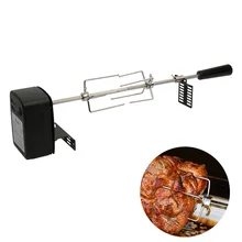 Automatic BBQ Grill Rotisserie Electric BBQ Motor Metal Outdoor Spit Roaster Rod Charcoal Pig Chicken Beef Camping Cooking Tools