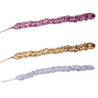 sparkly crystal hair extensions rhinestone braid tassel chain party hairpiec