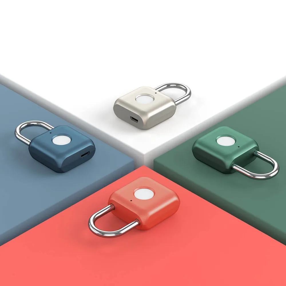 Xiaomi USB Перезаряжаемый умный безключевой электронный замок с отпечатком пальца домашний Противоугонный замок безопасности дверной багажный замок для чемодана