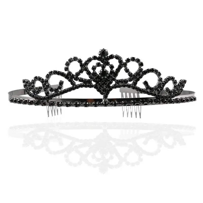 Свадебные тиары с кристаллами и искусственными цветами для девочек подружек